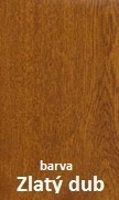 Sekční garážová vrata, š. 2400 mm x v. 2350mm, vzor lamela, barva zlatý dub, povrch hladká