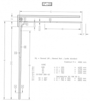 Sekční průmyslová vrata, š. 2500mm x v. 6000mm, vzor lamela, barva stříbrná, povrch stucco