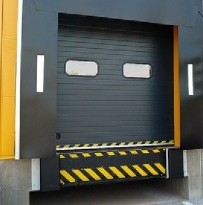 Sekční průmyslová vrata, š. 2500mm x v. 2500mm, vzor lamela, barva antracitová, povrch stucco