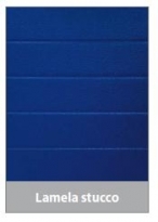 Sekční průmyslová vrata, š. 3000mm x v. 3000mm, vzor lamela, barva modrá, povrch stucco