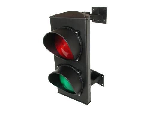 Semafor - dvoukomorový - zelená, červená, 230 V, žárovkový